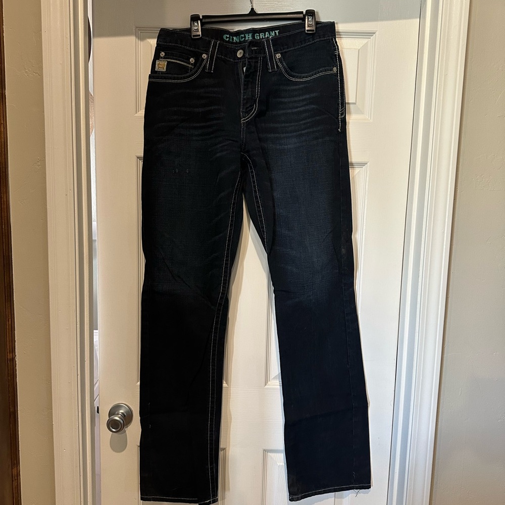 Cinch Men's Dark Denim Relaxed Jeans